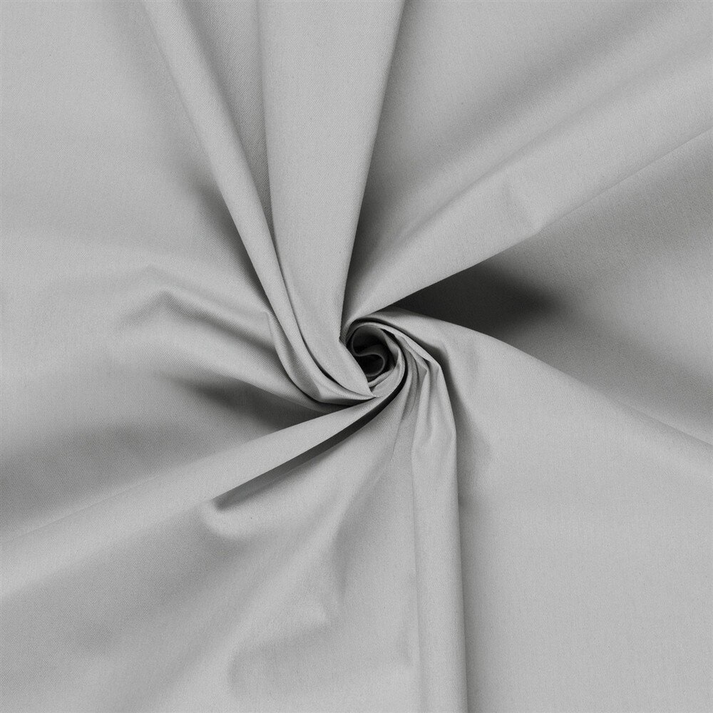Jeansstoff Uni - kieselgrau