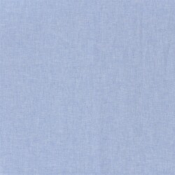 Leinen Chambray Uni Meliert - babyblau