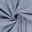 Leinen Chambray Uni Meliert - indigo