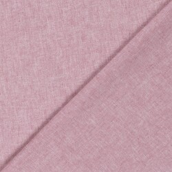 Leinen Chambray Uni Meliert - dunkelrot