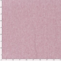 Leinen Chambray Uni Meliert - dunkelrot