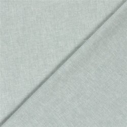 Leinen Chambray Uni Meliert - altmint