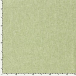 Leinen Chambray Uni Meliert - limette