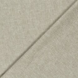 Leinen Chambray Uni Meliert - salbei