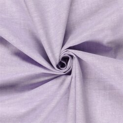 Leinen Chambray Uni Meliert - helllila