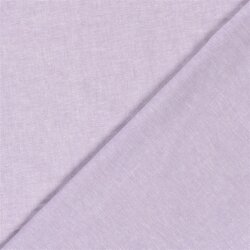 Leinen Chambray Uni Meliert - helllila