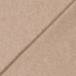 Leinen Chambray Uni Meliert - ziegelrot