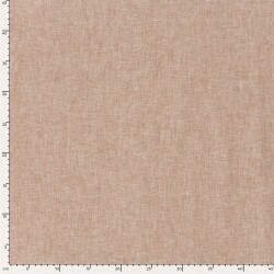 Leinen Chambray Uni Meliert - ziegelrot