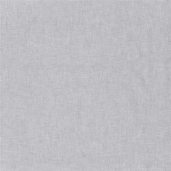 Leinen Chambray Uni Meliert - hellgrau