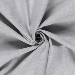 Leinen Chambray Uni Meliert - hellgrau