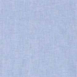 Leinen Chambray Mini Streifen Melange - babyblau
