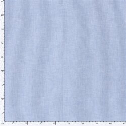 Leinen Chambray Mini Streifen Melange - babyblau