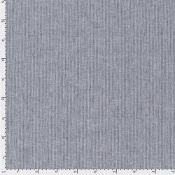 Leinen Chambray Mini Streifen Melange - dunkelblau
