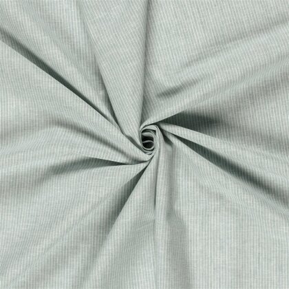Leinen Chambray Mini Streifen Melange - antikgrün