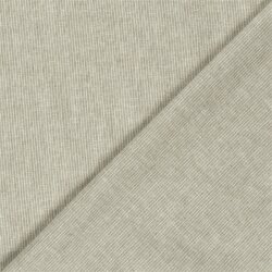 Leinen Chambray Mini Streifen Melange - oliv