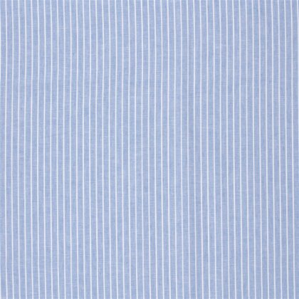 Leinen Chambray Streifen Melange - babyblau