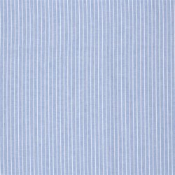 Leinen Chambray Streifen Melange - babyblau