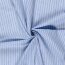 Leinen Chambray Streifen Melange - babyblau