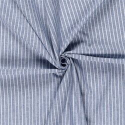 Leinen Chambray Streifen Melange - indigo
