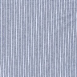 Leinen Chambray Streifen Melange - indigo