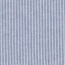 Leinen Chambray Streifen Melange - indigo