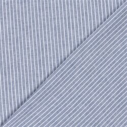 Leinen Chambray Streifen Melange - indigo