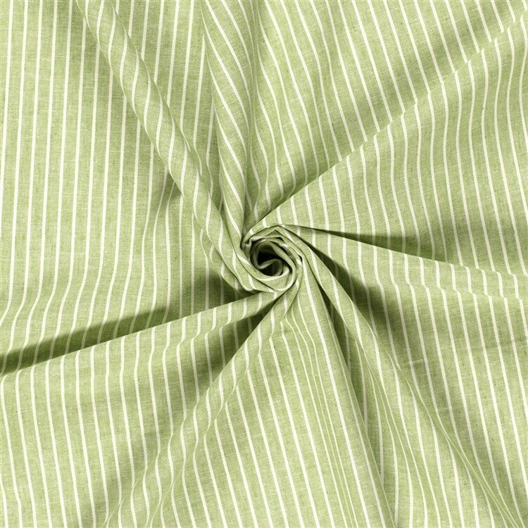 Leinen Chambray Streifen Melange - helloliv