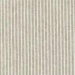 Leinen Chambray Streifen Melange - oliv
