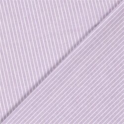 Leinen Chambray Streifen Melange - helllila