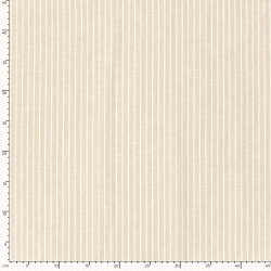 Leinen Chambray Streifen Melange - hellbeige