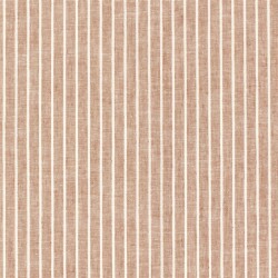 Leinen Chambray Streifen Melange - ziegelrot