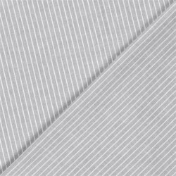 Leinen Chambray Streifen Melange - hellgrau