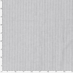 Leinen Chambray Streifen Melange - hellgrau