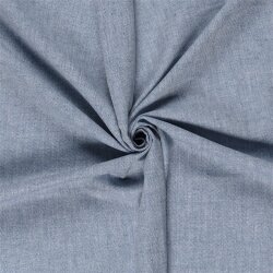 Leinen Chambray Fischgräte Melange - indigo