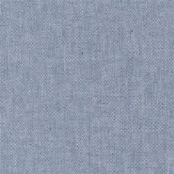 Leinen Chambray Fischgräte Melange - indigo