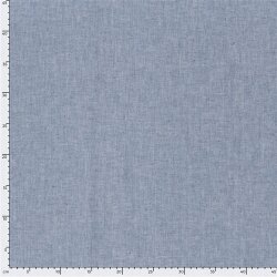 Leinen Chambray Fischgräte Melange - indigo