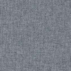 Leinen Chambray Fischgräte Melange - dunkelblau