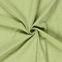 Leinen Chambray Fischgräte Melange - kiwi