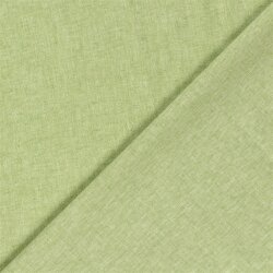 Leinen Chambray Fischgräte Melange - kiwi