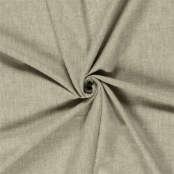 Leinen Chambray Fischgräte Melange - oliv