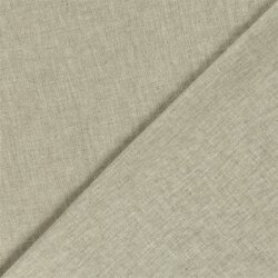 Leinen Chambray Fischgräte Melange - oliv