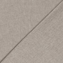 Leinen Chambray Fischgräte Melange - schoko