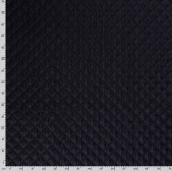 Steppstoff Gefüttert Karo´s - dunkelblau