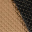 Steppstoff Gefüttert Karo´s - dunkelbeige