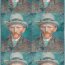 Dekostoff Samt-Optik van Gogh - petrol