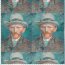 Dekostoff Samt-Optik van Gogh - petrol