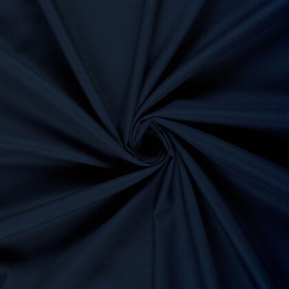 Baumwollstoff Fahnentuch Cretonne *Marie* Uni - nachtblau