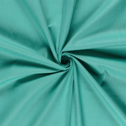 Baumwollstoff Fahnentuch Cretonne *Marie* Uni - meeresblau