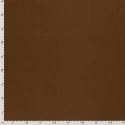 Baumwollstoff Fahnentuch Cretonne *Marie* Uni - schokobraun