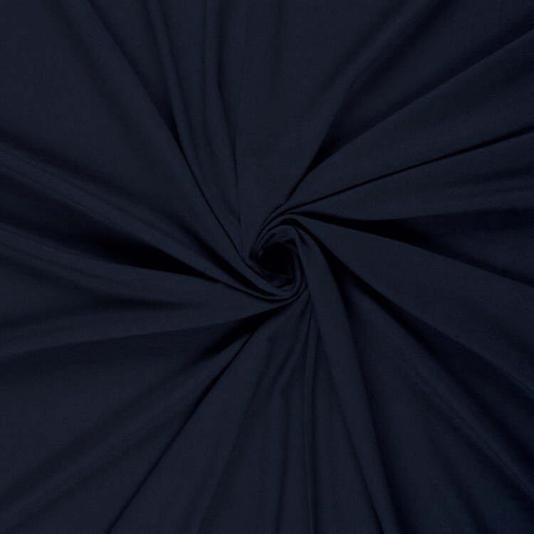 Viskose Jersey Medium Uni – nachtblau